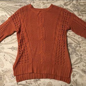 Pink Rose Cable Sweater